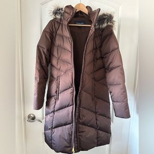 LANDS END Down Parka in Chocolate sz S/6-8